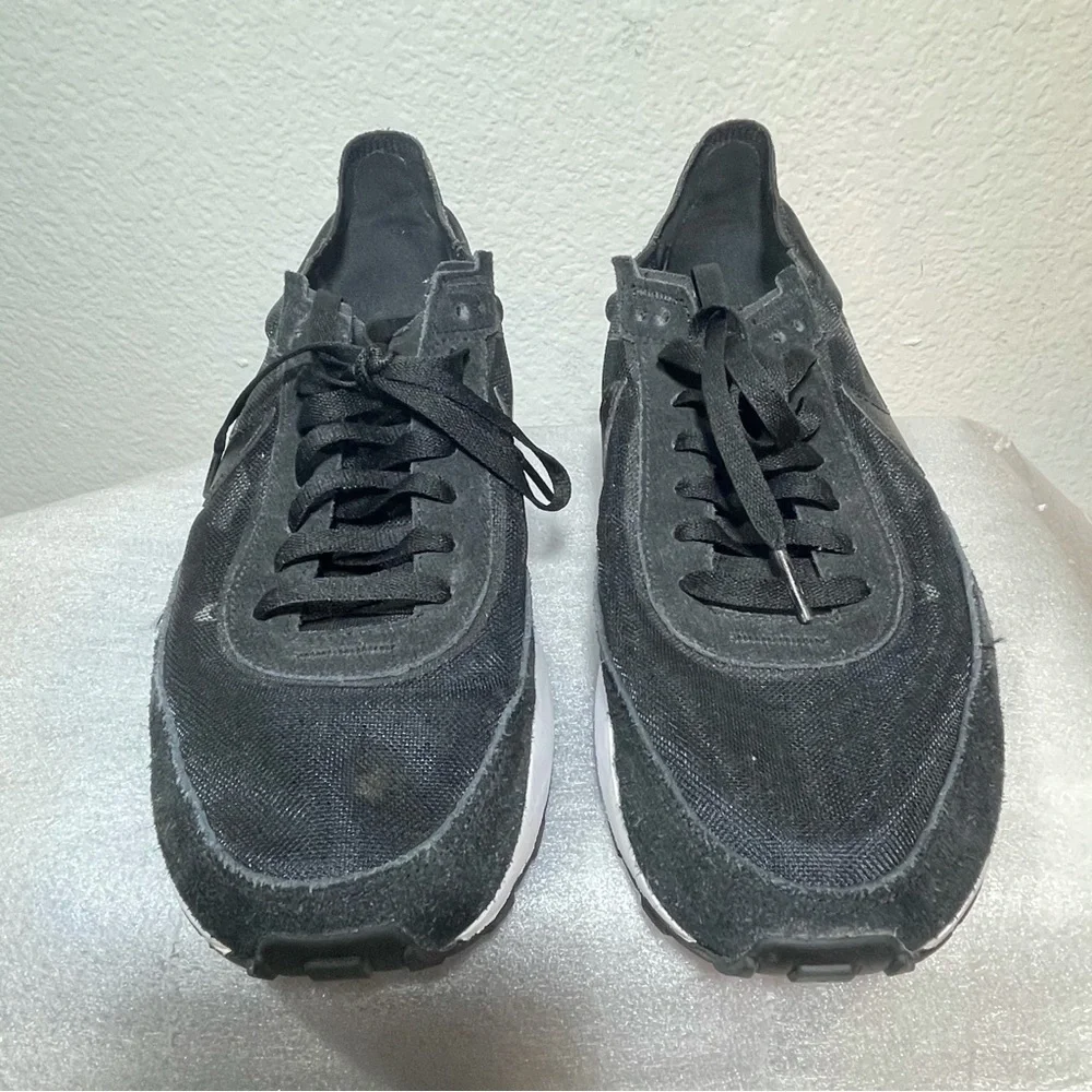 NIKE MEN WAFFLE ONE  BLACK-WHITE  DA7995-001 11.5 - Picture 4 of 9